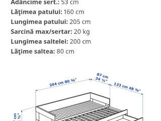 Canapea pat Ikea foto 1