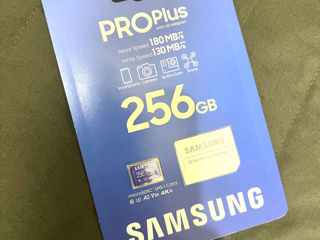 Samsung pro plus microsd memory card + adapter, 256gb microsdxc, up to 180 mb/s,