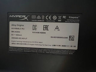 Продам Механическую Клавиатуру Hyper X Alloy Origins foto 3