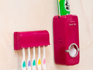 Util, practic, organizat, dozator Touch Me pentru pasta de dinti cu suport pentru periute! foto 1