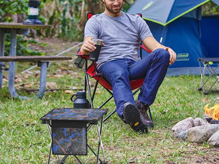 2 pachete taburet de camping, scaun pliabil samll scaun de tabără portabil de 13 inch foto 4