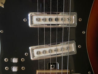 Teisco Kawai Silvertone 3 Pickup Electric Guitar foto 7