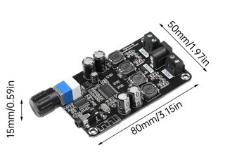 Модуль усилителя класса D, 12-24 В постоянного тока, 50 Вт * 2 hi-fi стерео Bluetooth 5,0, усилитель foto 3