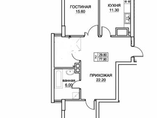 Apartament cu 3 camere, 78 m², Buiucani, Chișinău foto 9