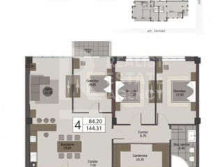 Apartament cu 3 camere, 146 m², Centru, Chișinău foto 8