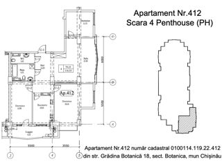 Apartament cu 3 camere, 117 m², Botanica, Chișinău