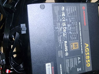 ARESGAME AGS850 850W Modular Gaming Power Supply PSU, 80 Plus Gold