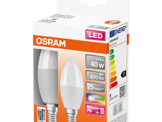 Лампа светодиодная RGBW 4.9 Вт E14 2700 K 470 Lm  с пультом OSRAM 2в1 foto 2