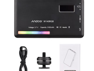 RGB светодиодный светильник для видеосъёмки. foto 3