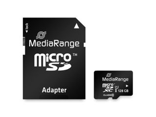 MediaRange microSDXC memory card, Class 10, with SD adapter, 128GB foto 3
