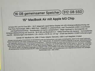 Macbook Air 15 16Ram / 512GB  M3 Procesror foto 2