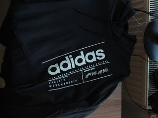 Adidas vintage Spellout Hoodie-large (L)