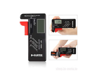 BT168D Digital Battery tester 1.5V-9V Tester digital pentru baterii. foto 5