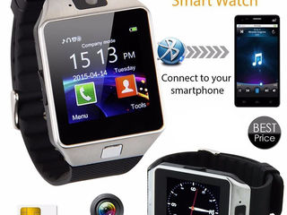 Smart watch DZ09 new. черные и белые. новые, в коробке. часы-телефон с фотокамерой и bluetooth. foto 7