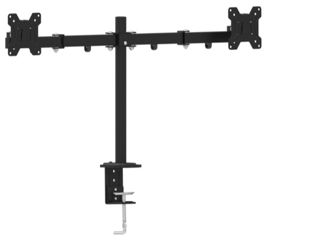 Arm for 2 monitors 13"-27" - Gembird MA-DF2-01, Steel фото 1