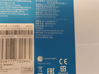 Продаются новые  оригинальные   наушники Xiaomi Redmi Airdots 2 TWS  ! foto 2