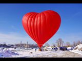Уникальный шар сердце !!!  zbor cu balonul
