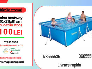 Piscina BestWay cu pompa de filtrare 400x211x81cm 5700l foto 4