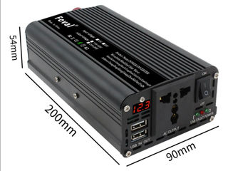 Inverter Инвертеры 1500 12В /24В 220В 2600 Вт foto 6