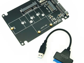 Комбо адаптер M.2 - mSATA на SATA и дальше на USB