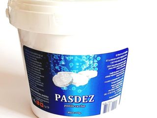 Pastile dezinfectante cu clor Pasdez 1kg 370pastile! Dezinfectarea suprafetelor/pavimentului/apei ! foto 1