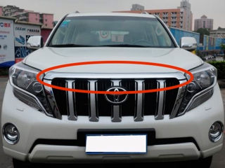 Bară Chrome pentru Capotă Toyota Land Cruiser Prado 150 2013-2017 foto 1