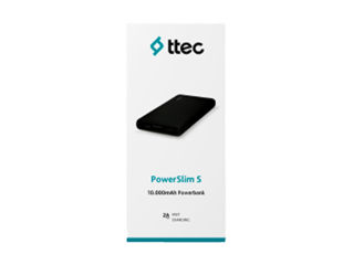 Powerbanc acumulator extern ttec PowerSlim S 10000 mAh Black (nou sigilat )