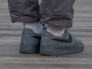 Nike Air Force 1 Low Grey  Unisex Suede cu blana/с мехом foto 10