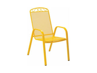 Scaun de metal MELFI (Galben)