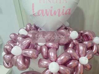 Baloane cu heliu, buchete din flori/ шары с гелием, цветы из шариков foto 3
