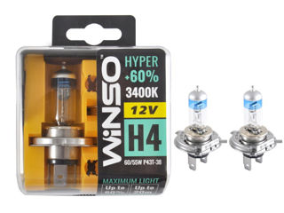 Lampa Winso H4 12V 60/55W P43T-38 Set Hyper +60% 712430 foto 1
