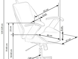 Fotoliu de oficiu ergonomic cu design modern foto 5