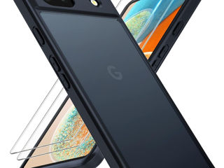 Husa google pixel 7a case, with 2x screen protector doua sticle huawei p50 pro galaxy flip 4 honor foto 1