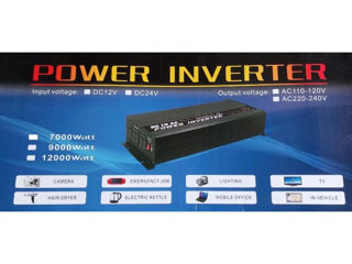 Преобразователь Тока 12В-220В Invertor electric от 500w до 7 000w foto 7