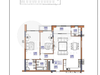 Apartament cu 3 camere, 136 m², Centru, Chișinău foto 2