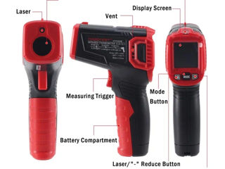 HABOTEST HT650B Infrared Thermometer  -50to 550 Инфракрасный термометр, Лазерный измеритель темп. foto 4