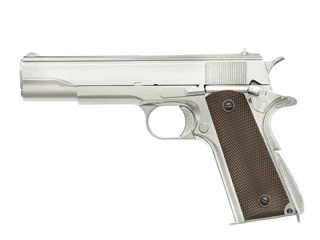 1911 pistol replica with Gas Blowback (GBB) - Silver [Golden Eagle] foto 8