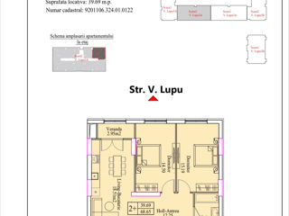 Apartament cu 2 camere, 69 m², Centru, Ungheni foto 7