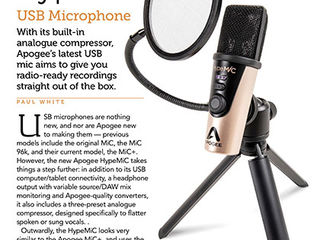 Microfon Apogee Hype Mic - USB Microphone with Analog Compression foto 2