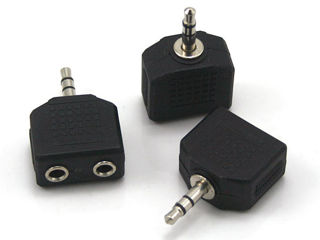 3.5mm Male To 2 Dual 3.5 Female Stereo Audio Y Splitter