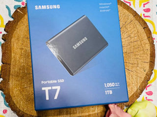 SSD portabil extern Samsung Portable SSD T7, 1 TB, Grey foto 2