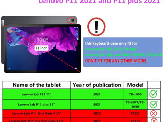 Lenovo Tab P11 Husa + keyboard foto 2