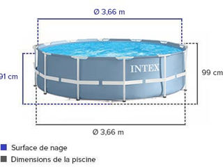 Каркасный бассейн Intex 26716 (366 Х 99 СМ.) + комплект foto 10