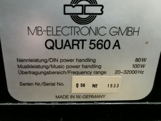 MB Quart 560A HiEnd made in Germany , активные колонки ! foto 7