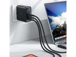 Încărcător ACEFAST A37 PD100W GaN (3*USB-C+USB-A) foto 2