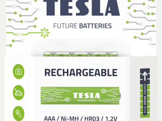 Батарейки Tesla AAA+ Rechargeable