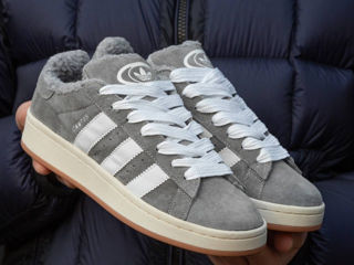 Adidas Campus Grey Unisex cu blana/с мехом