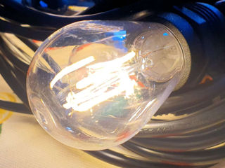 Гирлянды рэтро, Ghirlanda retro, наружные, 15м. 15 LED becuri E27 2W foto 9