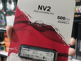 new / SSD M.2 NVMe 500GB Kingston NV2 PCIe 4.0,Read 3500MB/s Write 2100 MB/s,compatibil cu PCIe 3.0