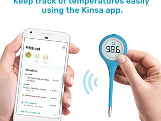 Смарт-термометр Kinsa QuickCare для лихорадки - цифровой медицинский термометр foto 2